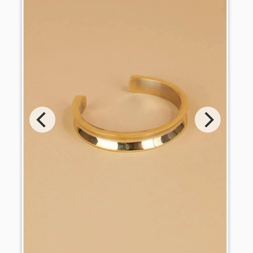 Sseko Brass Hair Tie Bangle bracelet new with tags raw brass made in Uganda​​